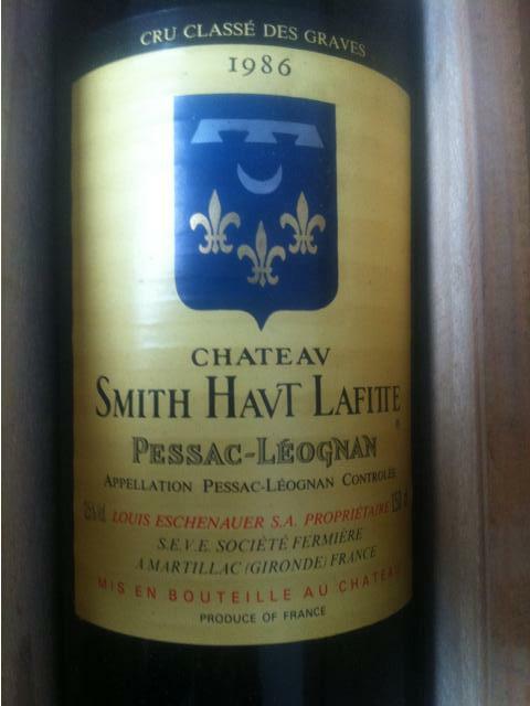 Chateau Smith Haut Lafitte 1986